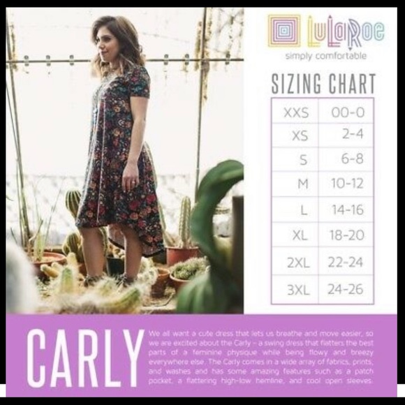 Lularoe XXS Carly dress, multicolor swirl pattern - Picture 3 of 8